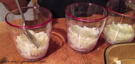 making Mimoza appetizers - gluten free appetizers