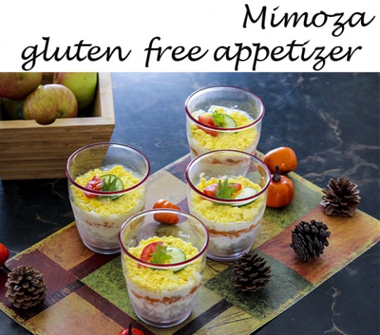 Mimoza russian appetizer 