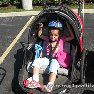 Bike Ride in trailer