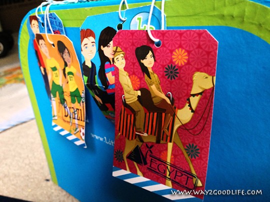 Little Passports Boarding Pass to Egypt tags