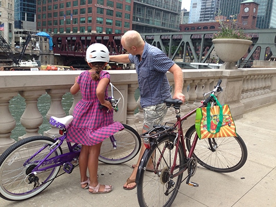 The streets of Chicago in rush hour