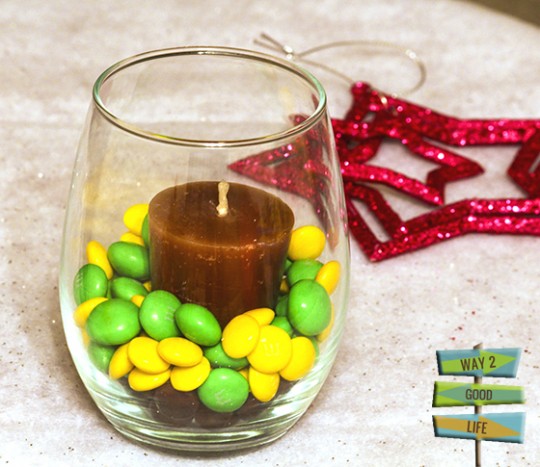 M&Ms candle gift idea #shop