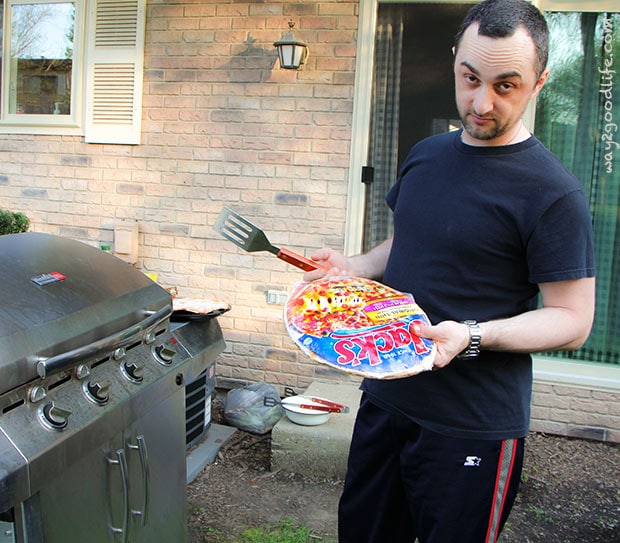 Do you seriously expect me to grill pizza? - Grilled Pizza Party 
