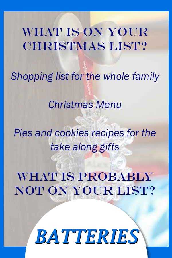 What is not on your Christmas list?