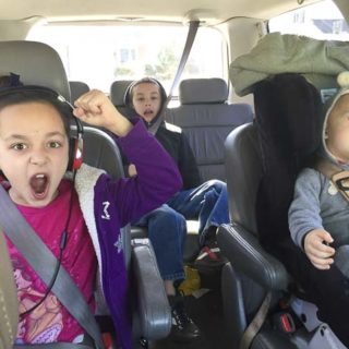 Kids in the car screaming