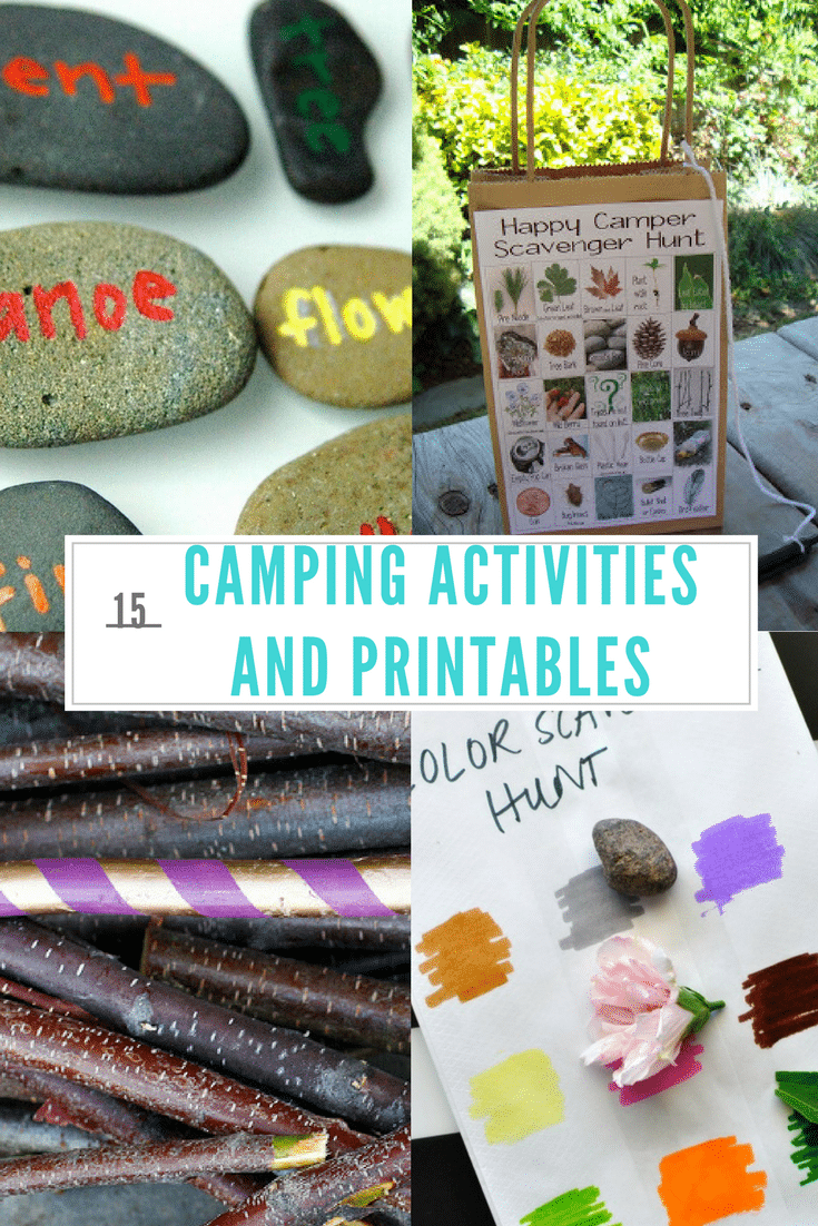 Top 15 Camping Activities pin