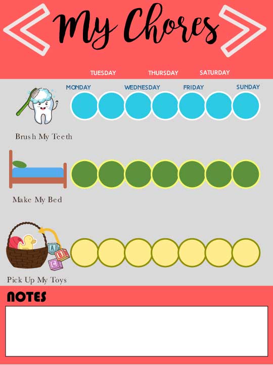 How To Make A Behavior Chart For Toddler