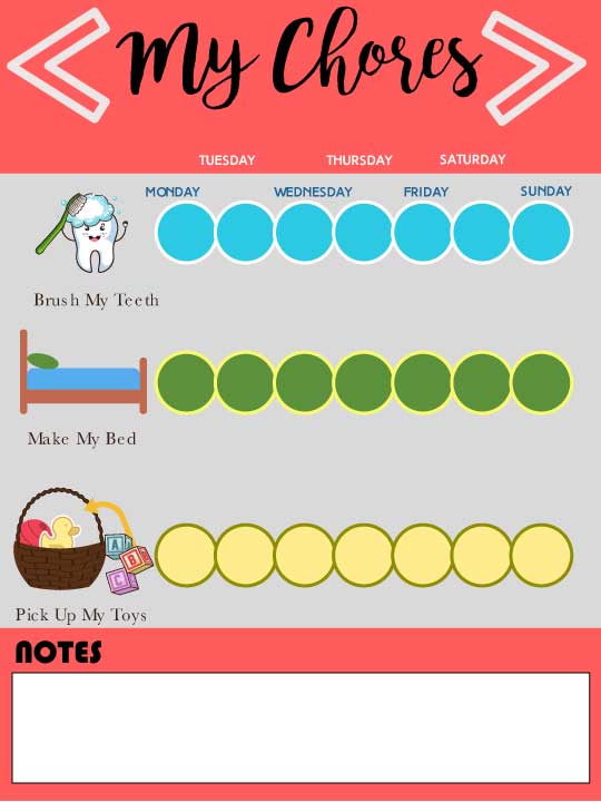 Toddler Chart For Good Behavior