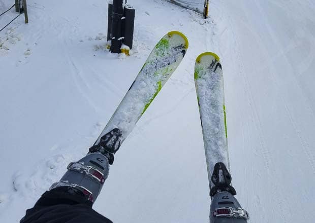The Chestnut Mountain Ski Resort - on the ski lift