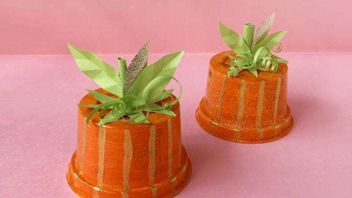 Plastic Cup Pumpkin Craft + 20 Other Fun Things To Do With Plastic Cups