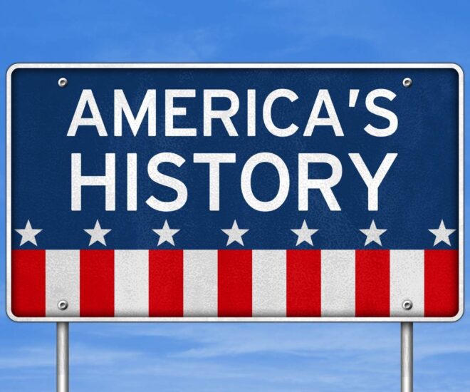 American History road sign