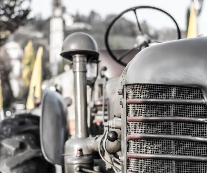 Tractor Museums - closeup on old tractor