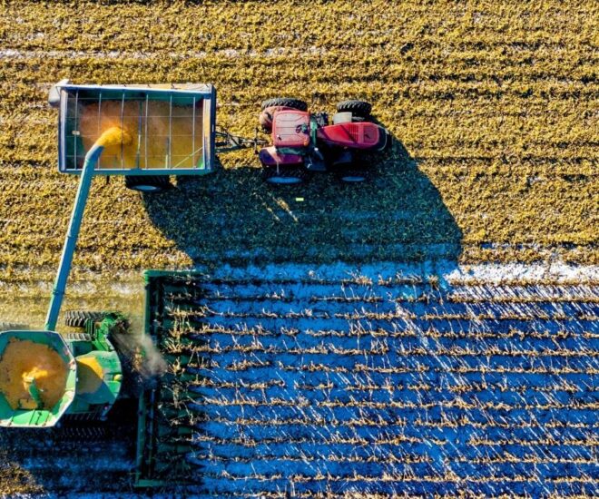 Tractor Museums - view of working tractor on field