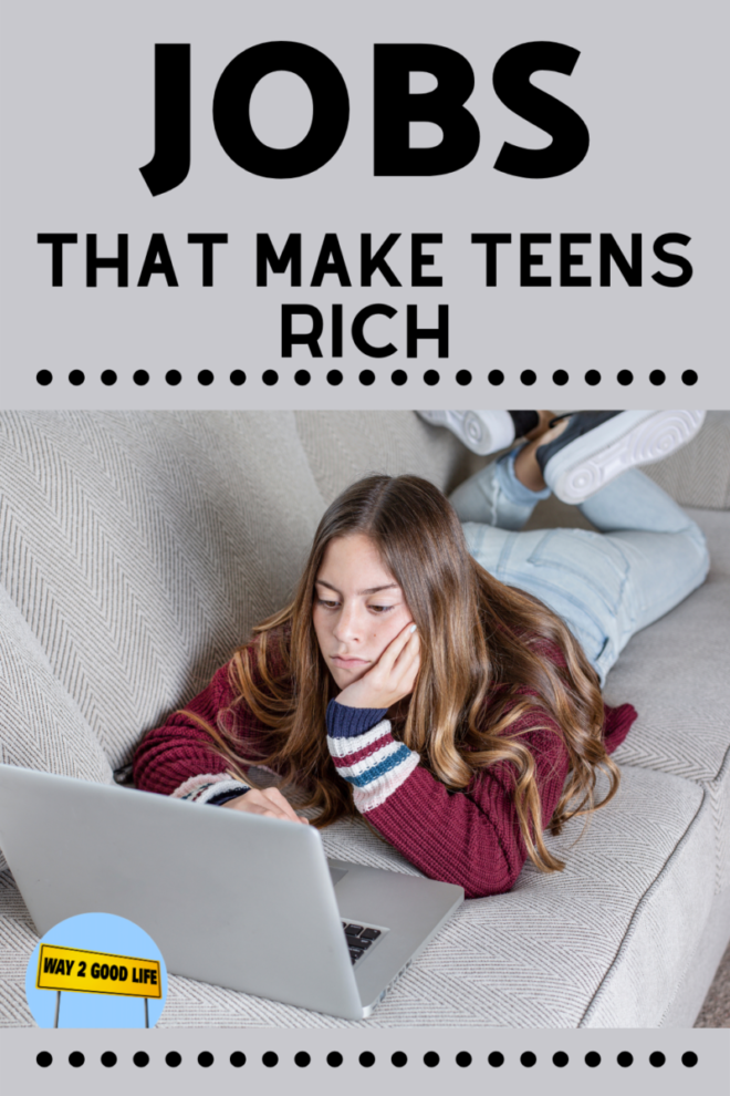 Jobs that make teens rich